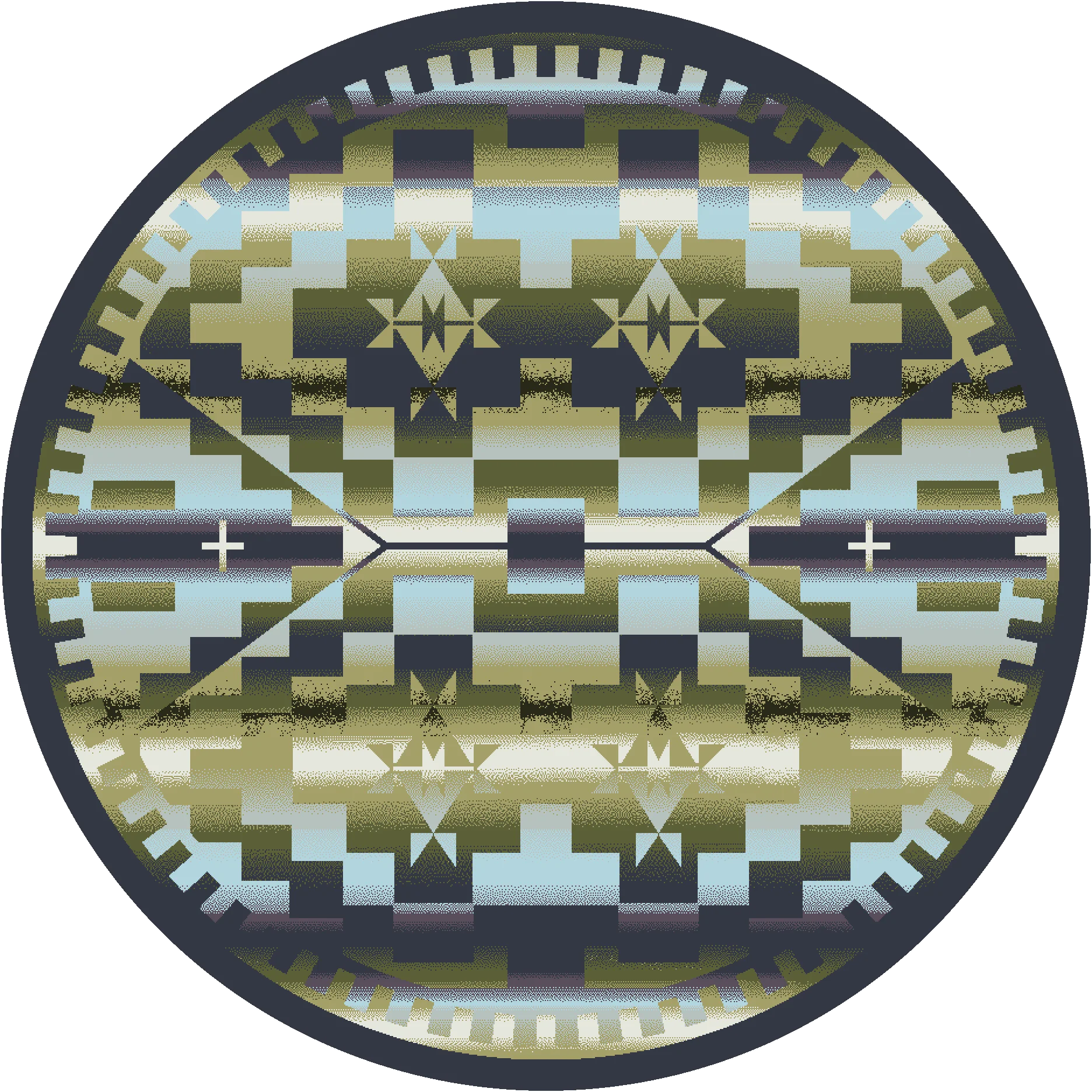 Optimized Desert Morning Rug – Blue Shades Effective
