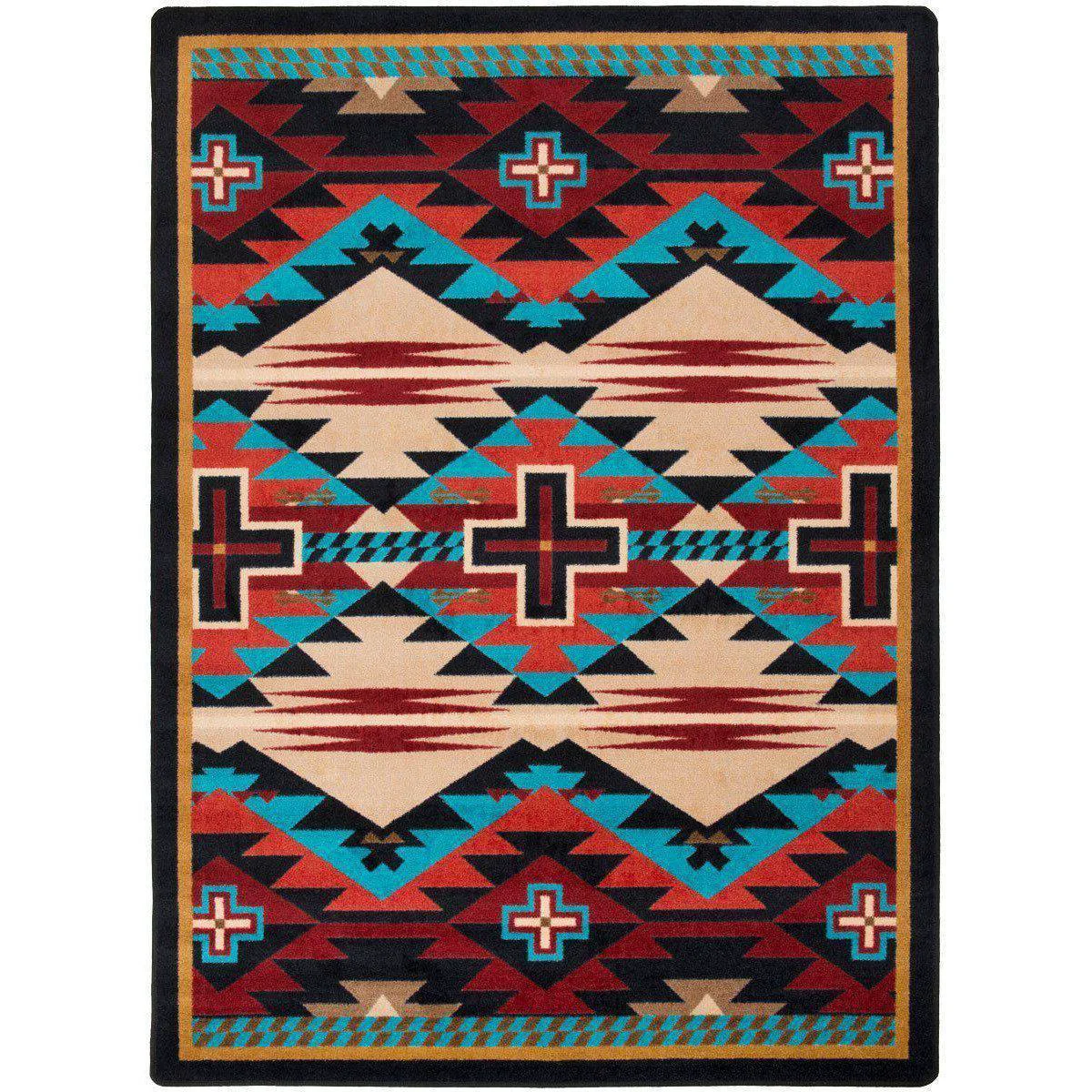 Original Rustic Crucifix Rug – Blue Easy-to-Use