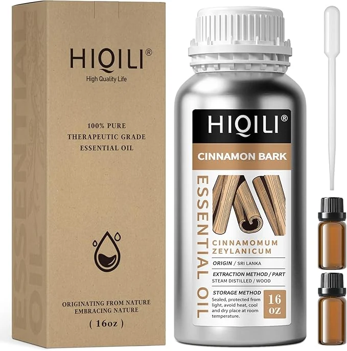 Premium Material HIQILI Cinnamon Essential Oil for Candle Spary Diffuser Artisan