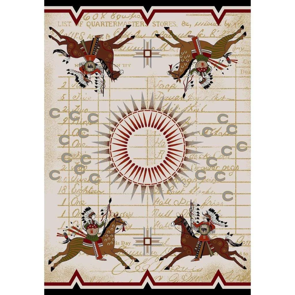Luxury Battle Legends Rug – Multi Natural