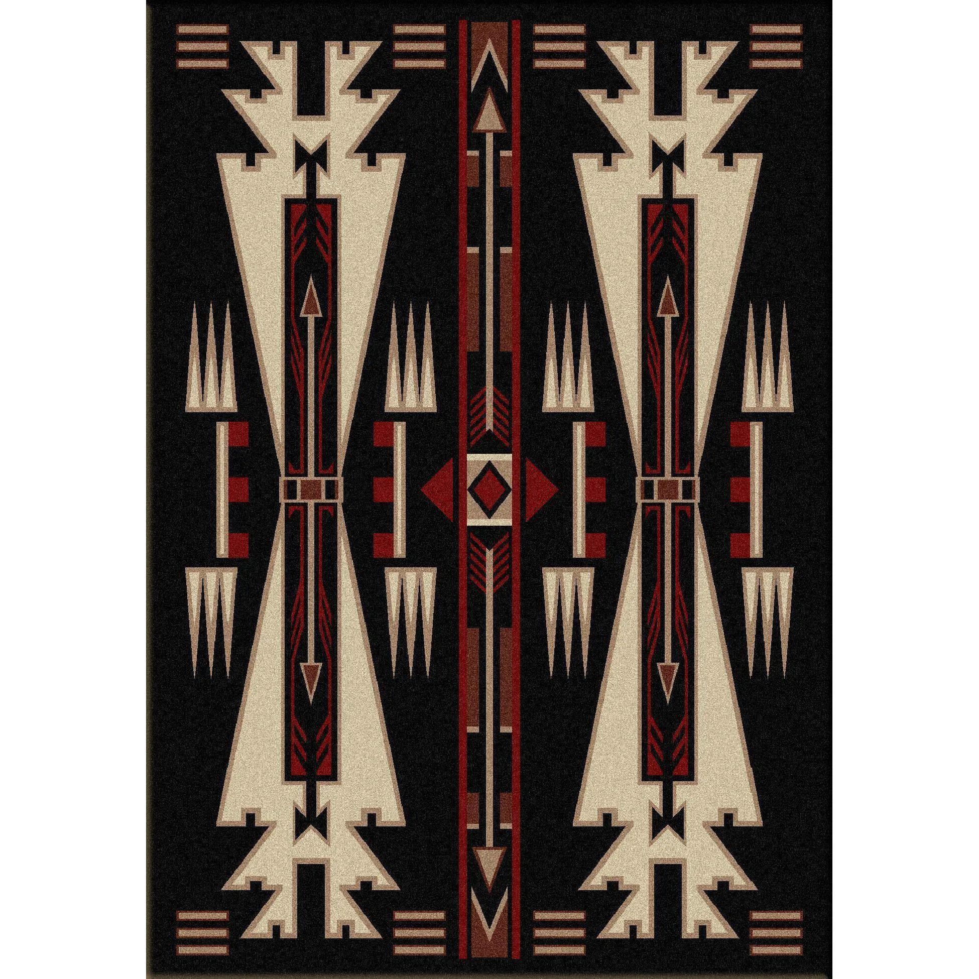 Detailed Desert Vandals Rug – Black Recyclable