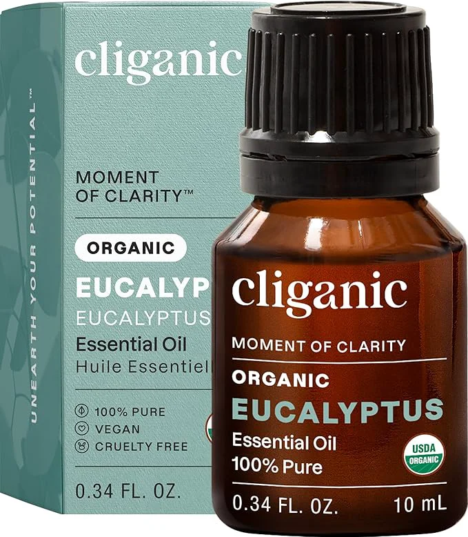 Healthy Cliganic USDA Organic Eucalyptus Essential Oil Pure Natural Practical