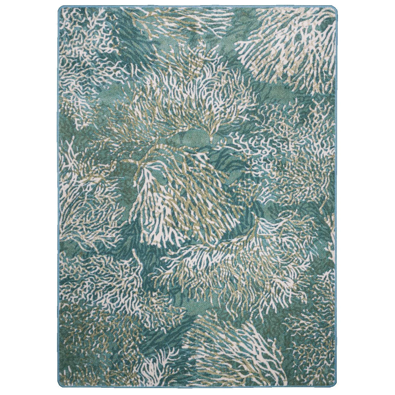 Modern Oceanic Spring Rug – Aqua Functional