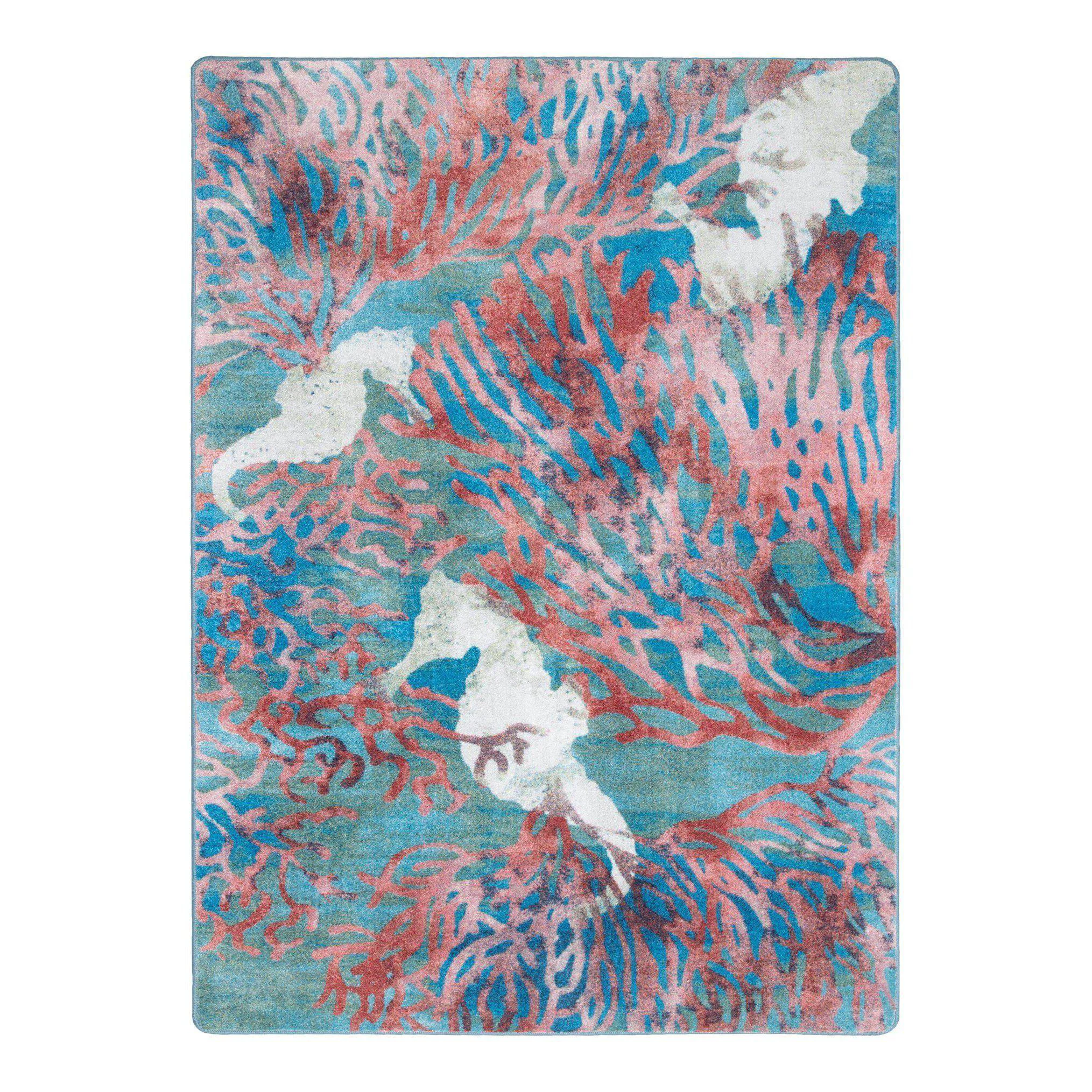Exclusive Sea Horse Paradise Rug – Aqua Convenient