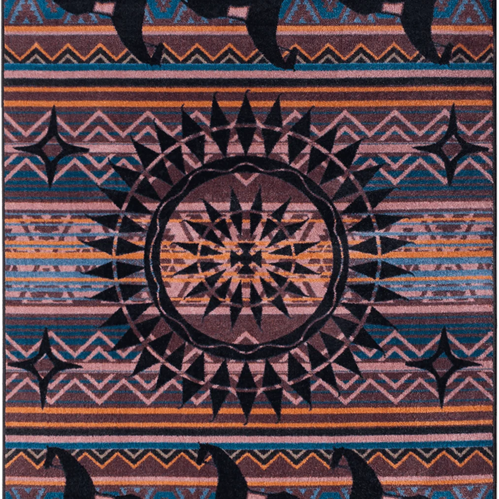 Next-Generation Ghost Rider Rug – Plum Detailed