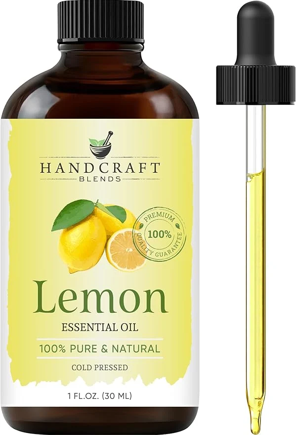 Powerful Handcraft Blends Lemon Essential Oil – 1 Fl Oz – Pure and Natural – Sustainable