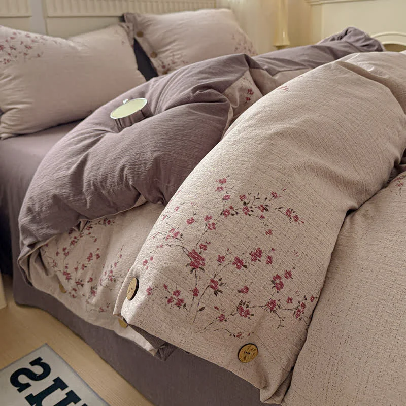 Top-Quality Ownkoti Elegant Plum Blossom Bedding Set Effective