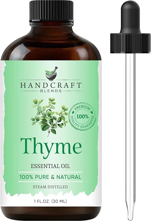 World-Class Handcraft Blends Thyme Essential Oil – 1 Fl Oz – Pure and Natural – Luxury
