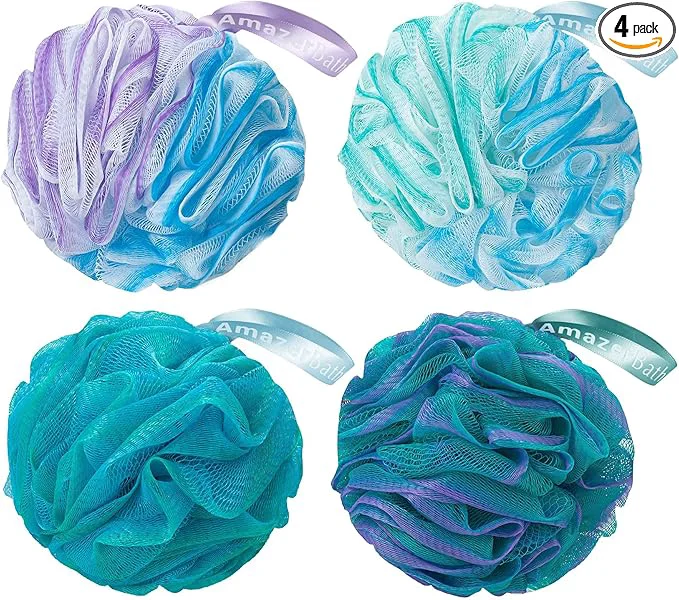 Professional AmazerBath Loofah Sponge 60g Piece Exfoliating Bath Sponge Body Scrubber Next-Generation