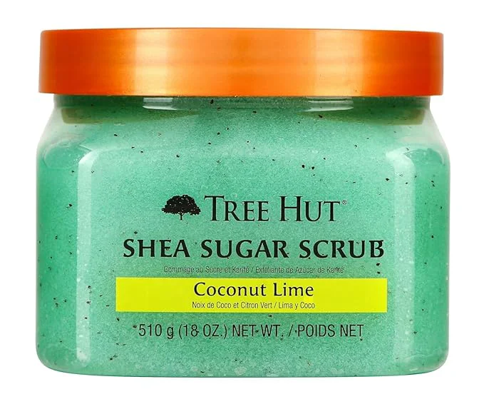 Comfortable Tree Hut Exfoliating Shea Sugar Body Scrub Coconut Lime 18 oz Classic