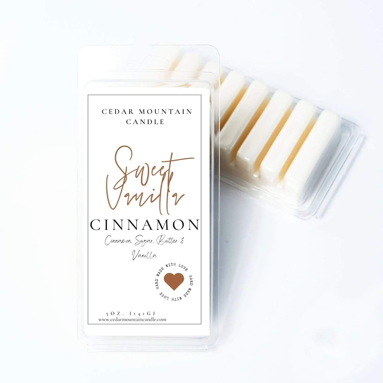 Specialty Sweet Vanilla Cinnamon - 5.5 oz Wax Melts Luxury