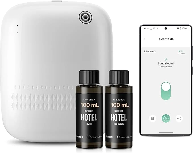 Excellent Smart Waterless Essential Oil Diffuser Hotel Scent Starter Kit Genuine