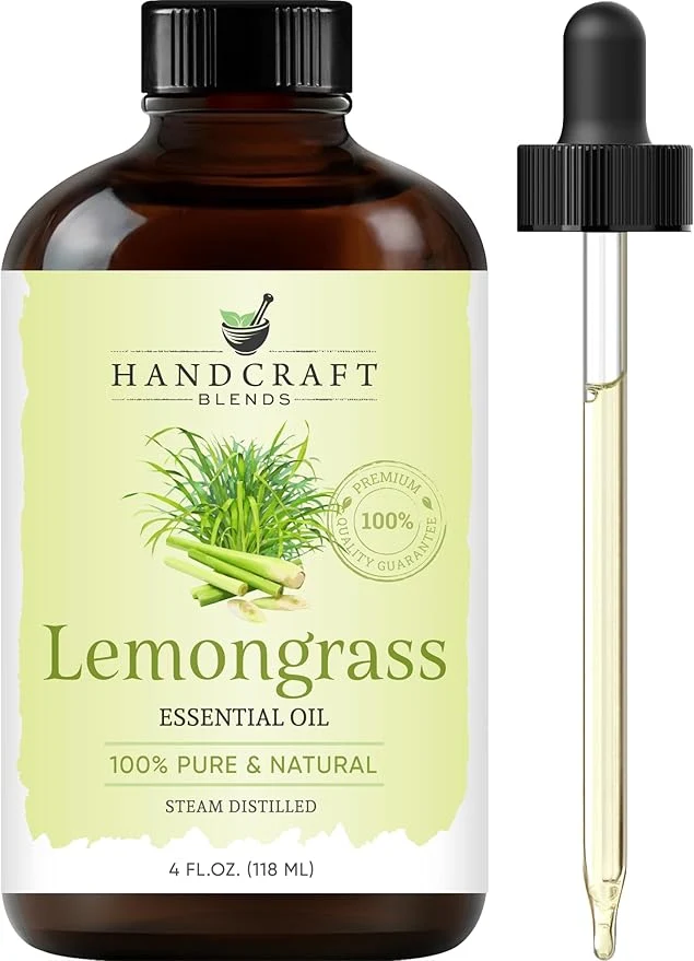 Powerful Handcraft Blends Lemongrass Essential Oil – Huge 4 Fl Oz – Pure and Versatile