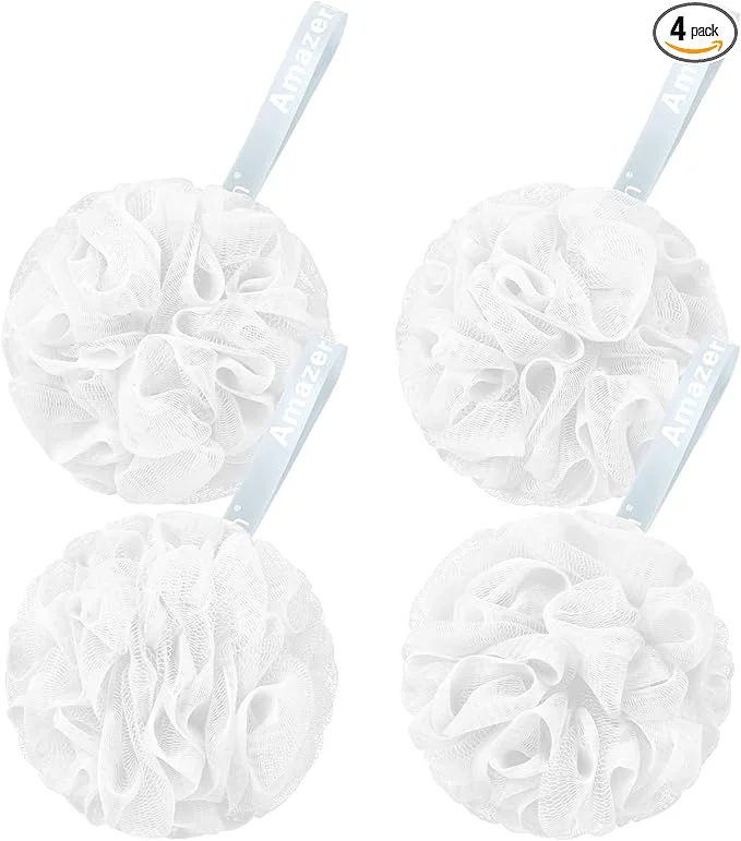 Exclusive AmazerBath Loofah Sponge 60g Piece Exfoliating Bath Sponge Body Scrubber Specialty