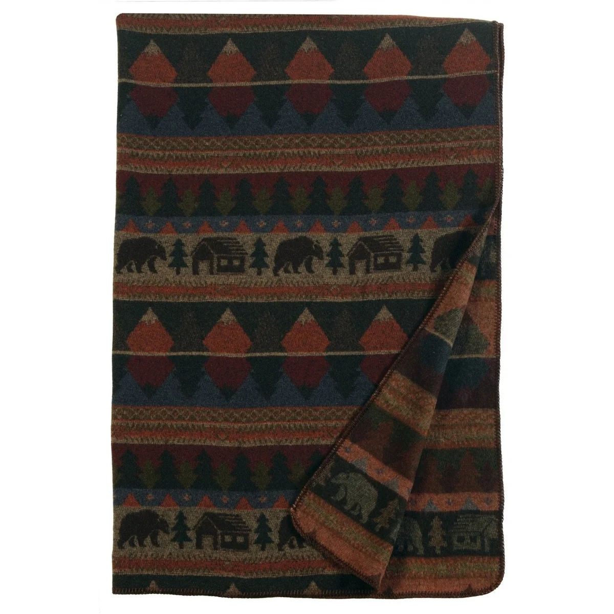 Trendy Cabin Bear Throw Genuine