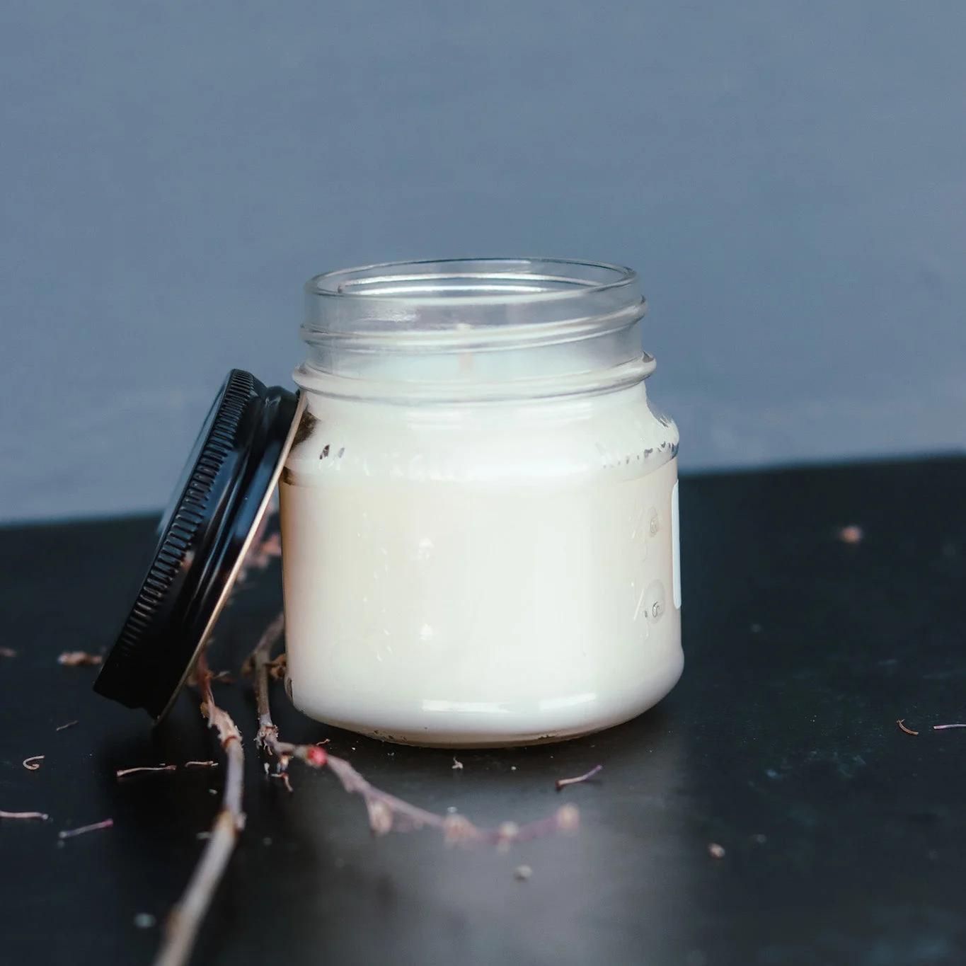 Authentic 6.5 oz Mason Jar Soy Candle - Molten Lava Premium