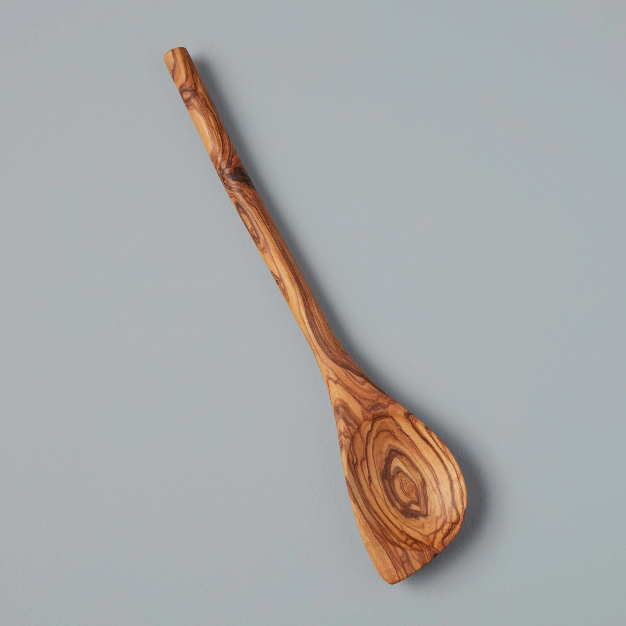 Optimized Olive Wood Pointed Baking Spoon Green