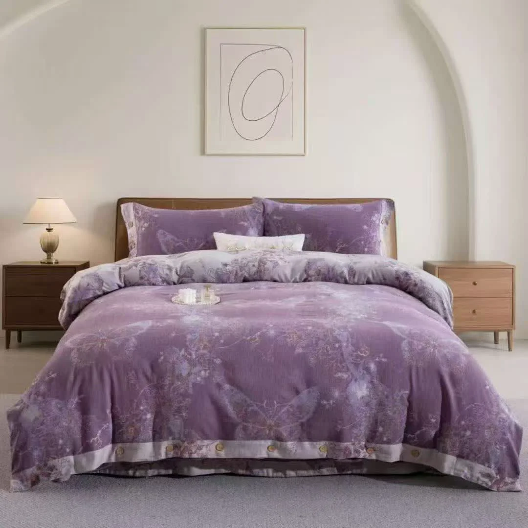 Unique Ownkoti Dreamy Butterfly Cotton Double Gauze Bedding Set 4PCS Official