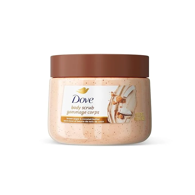 Healthy Dove Brown Sugar and Coconut Butter Body Scrub Exfoliates and Deeply Nourishes Eco-Friendly
