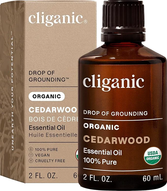 Fine Crafted Cliganic Organic Cedarwood Essential Oil Enhanced