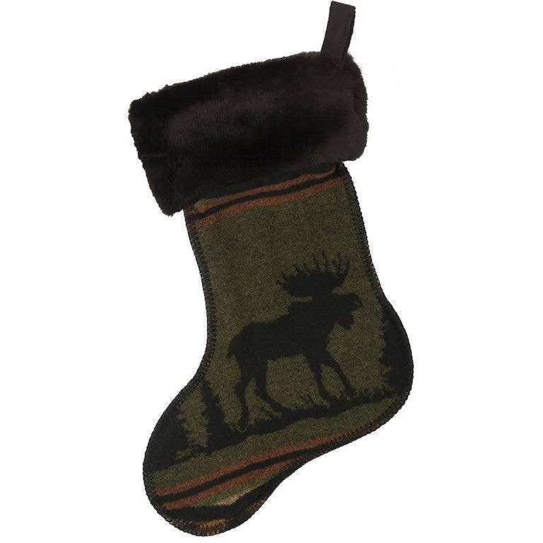Relaxed Moose 1 Christmas Stocking Prestigious