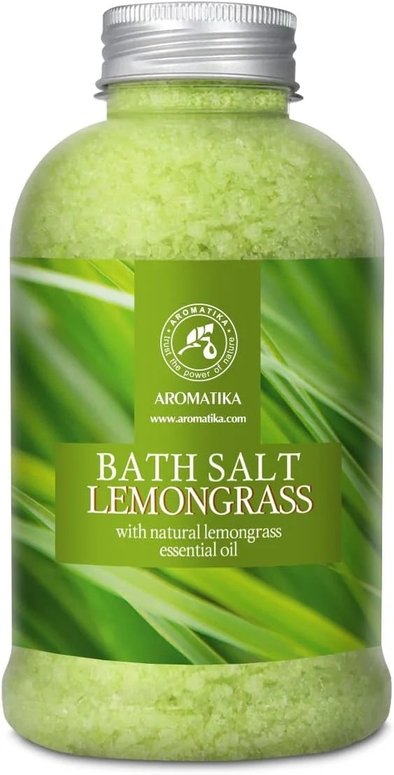 Smooth Bath Salts w Natural Essential Lemongrass Oil 21.16 oz Healthy