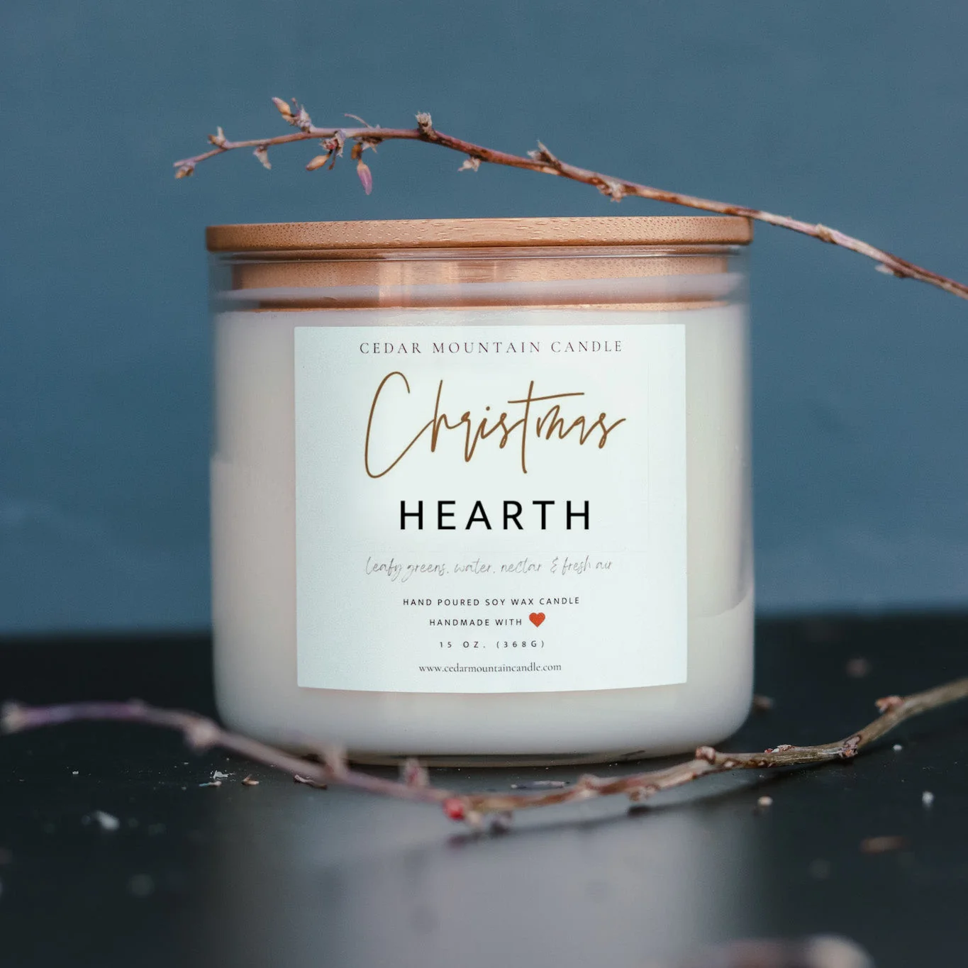 Professional Christmas Hearth - 3 Wick Jar Candle Soft