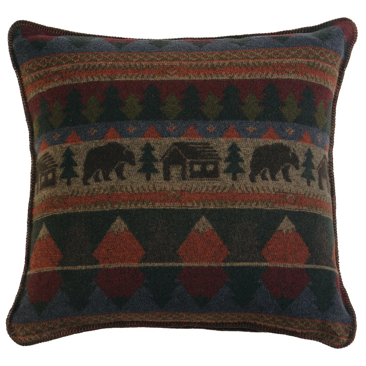 Versatile Cabin Bear Euro Sham Contemporary