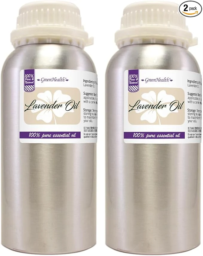 Dependable 2 Bottles – GreenHealth Lavender Essential Oil – 16 fl oz Each – Pure Proven