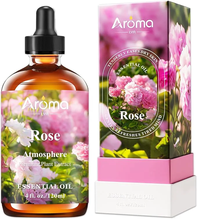 High-End Rose Essential Oil in Premium Gift Box Traditional