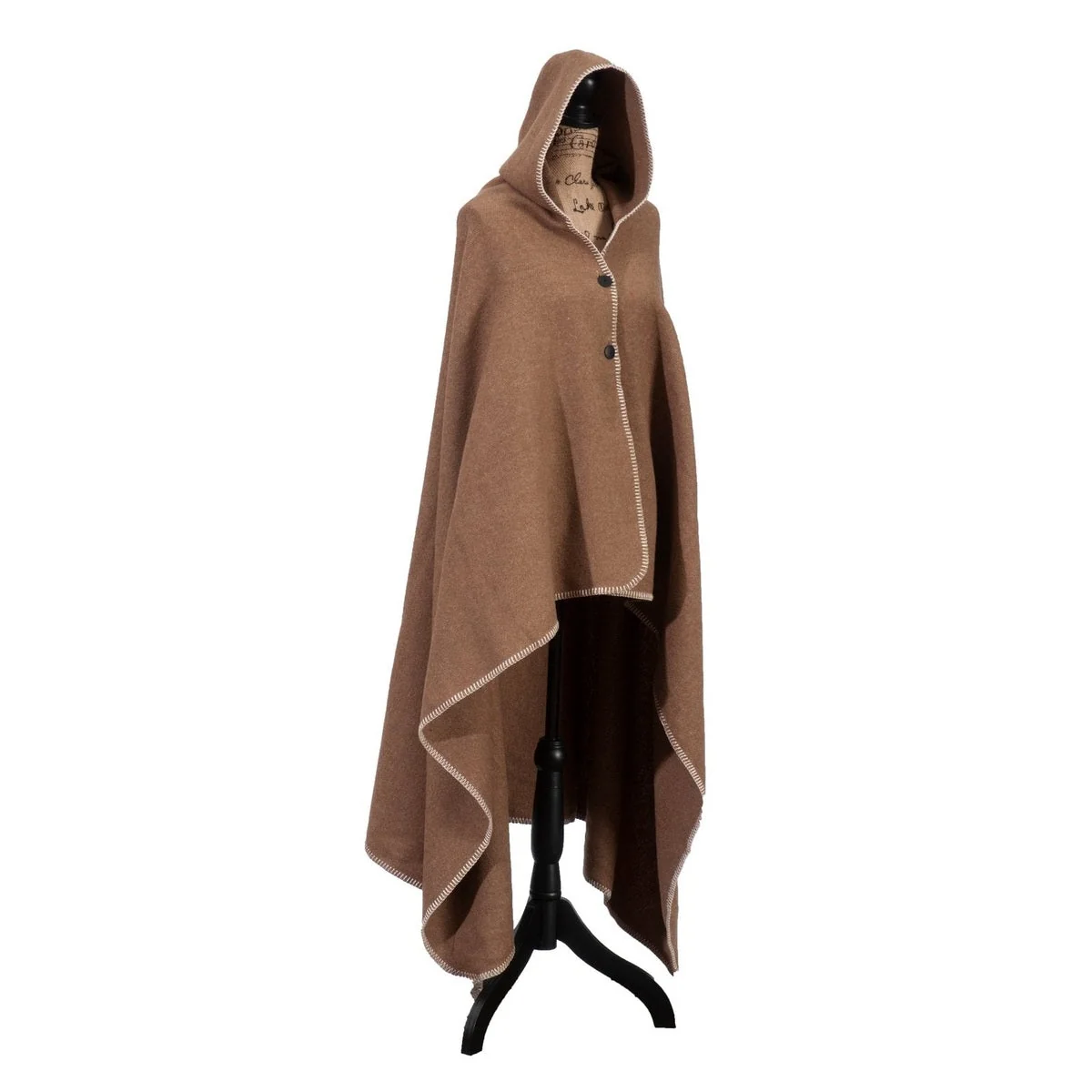 Consistent Solid Camel Hooded Throw Verified