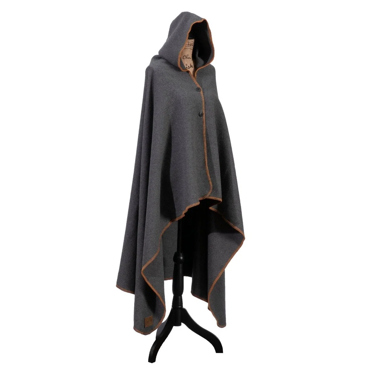Artisan Solid Greystone Hooded Throw Old Gold Minimalist