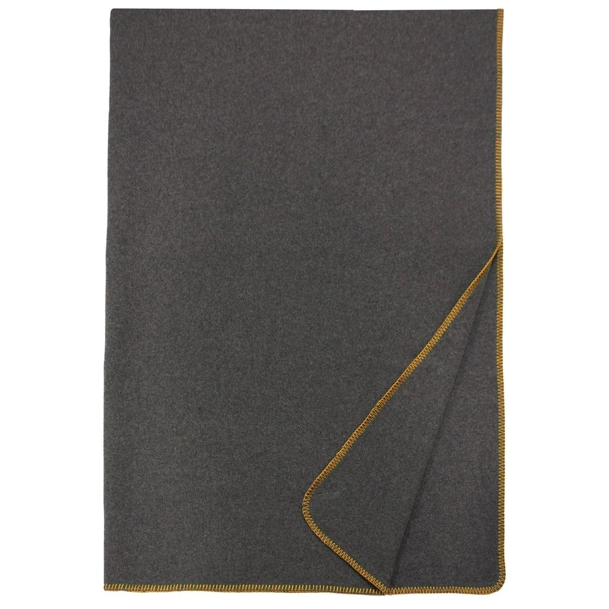 High-Performance Solid Greystone Throw Gold Authentic