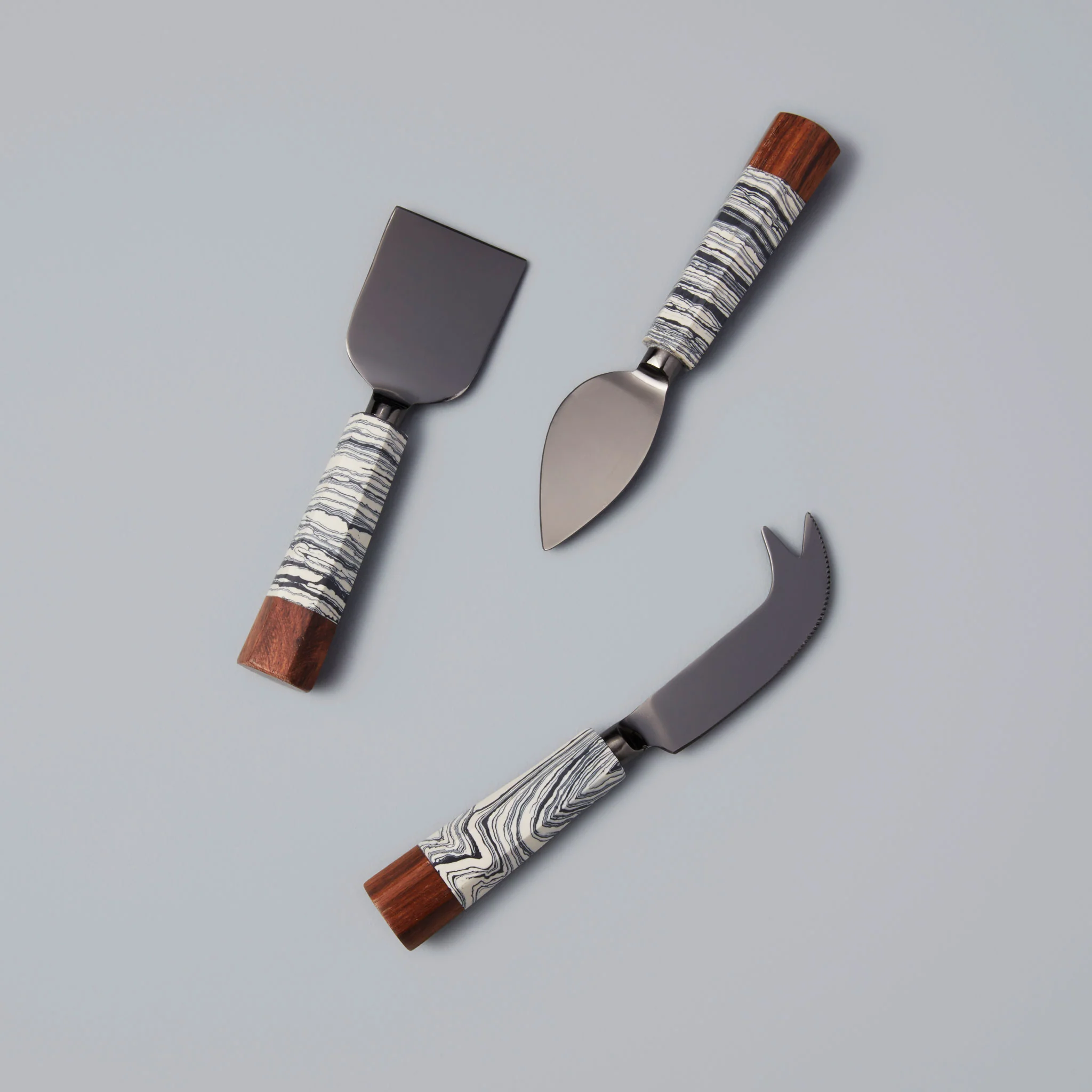Green Zebra Cheese Knives Set of 3 Organic