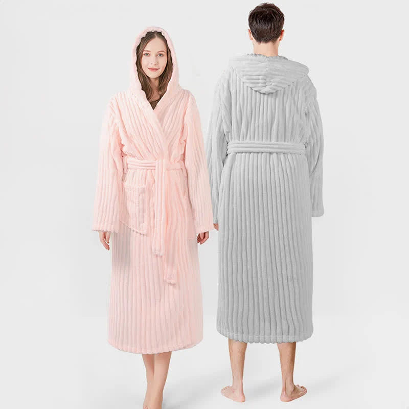Prestigious Ownkot Unisex Cloud-Soft Hooded Plush Robe Recyclable
