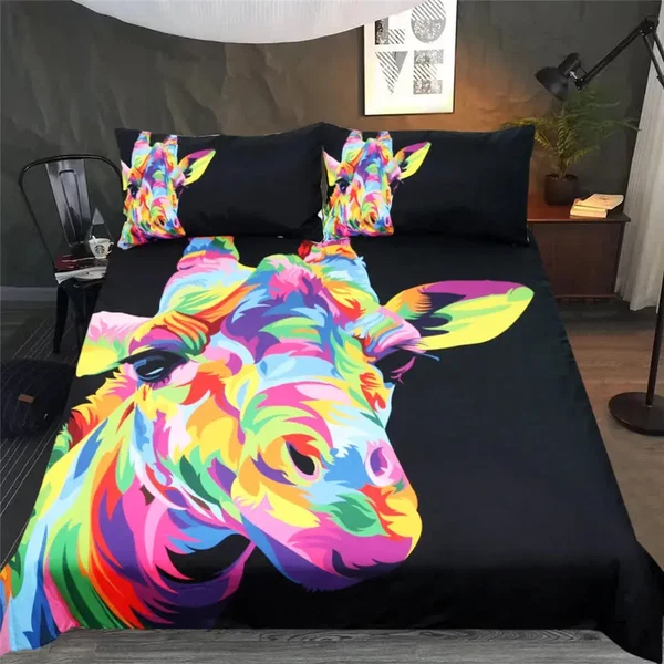 Detailed Giraffe Duvet Cover Premium Material