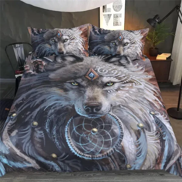 Specialty Wolf Duvet Cover User-Friendly