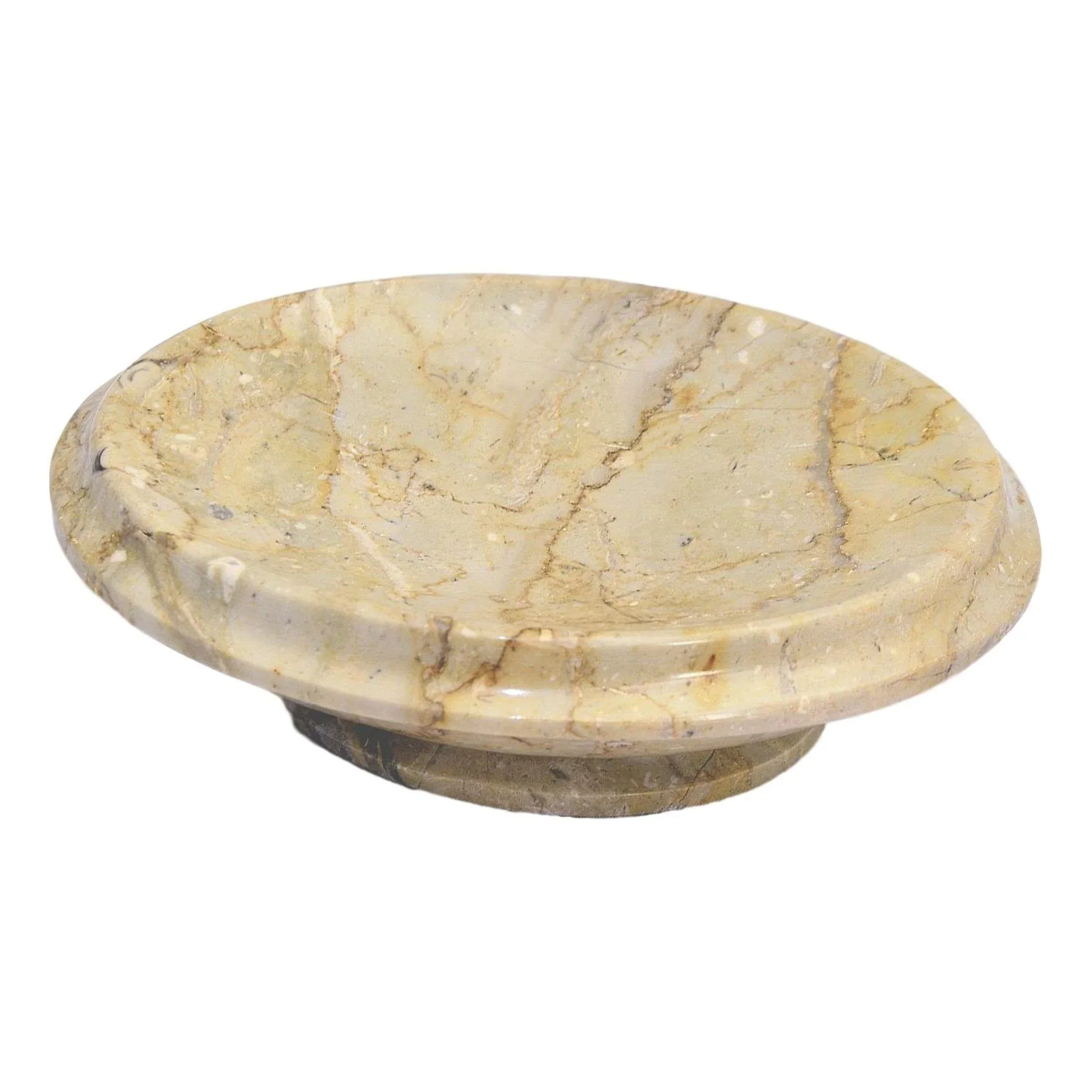 Exceptional Marble Soap Dish of Sahara Beige Marble Casual
