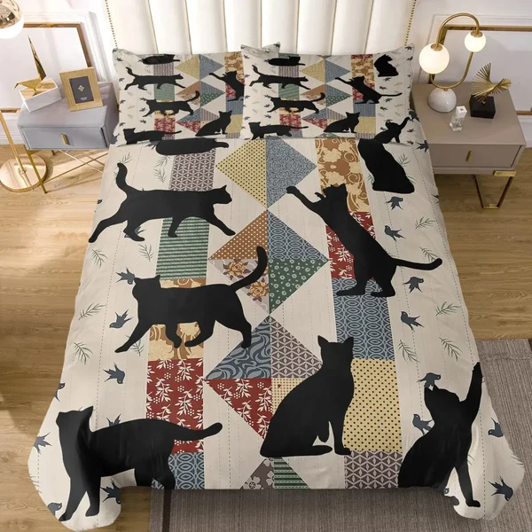 Consistent Black Cat Duvet Cover Original