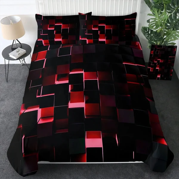 Eco-Friendly Geometric Duvet Cover Original Design
