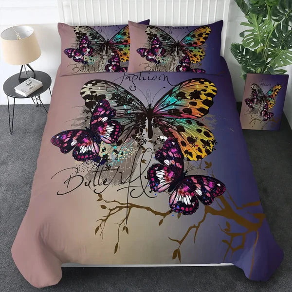 Contemporary Butterfly Duvet Cover Elite