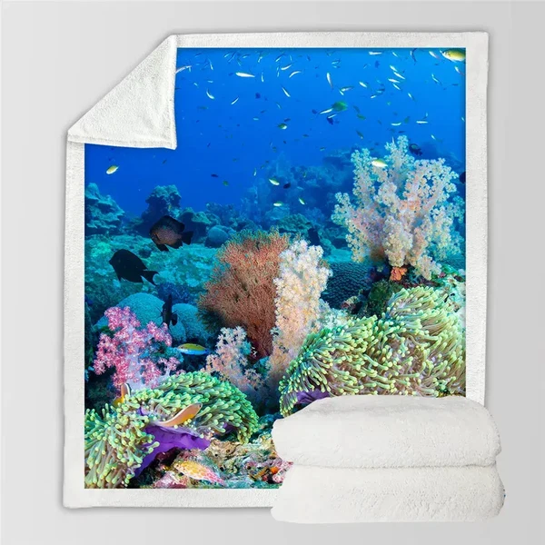 Top-Quality Tropical Fish Throw Blanket Efficient