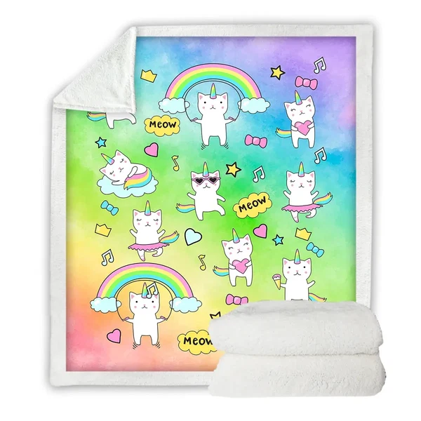 Official Unicorns Throw Blanket Long-Lasting