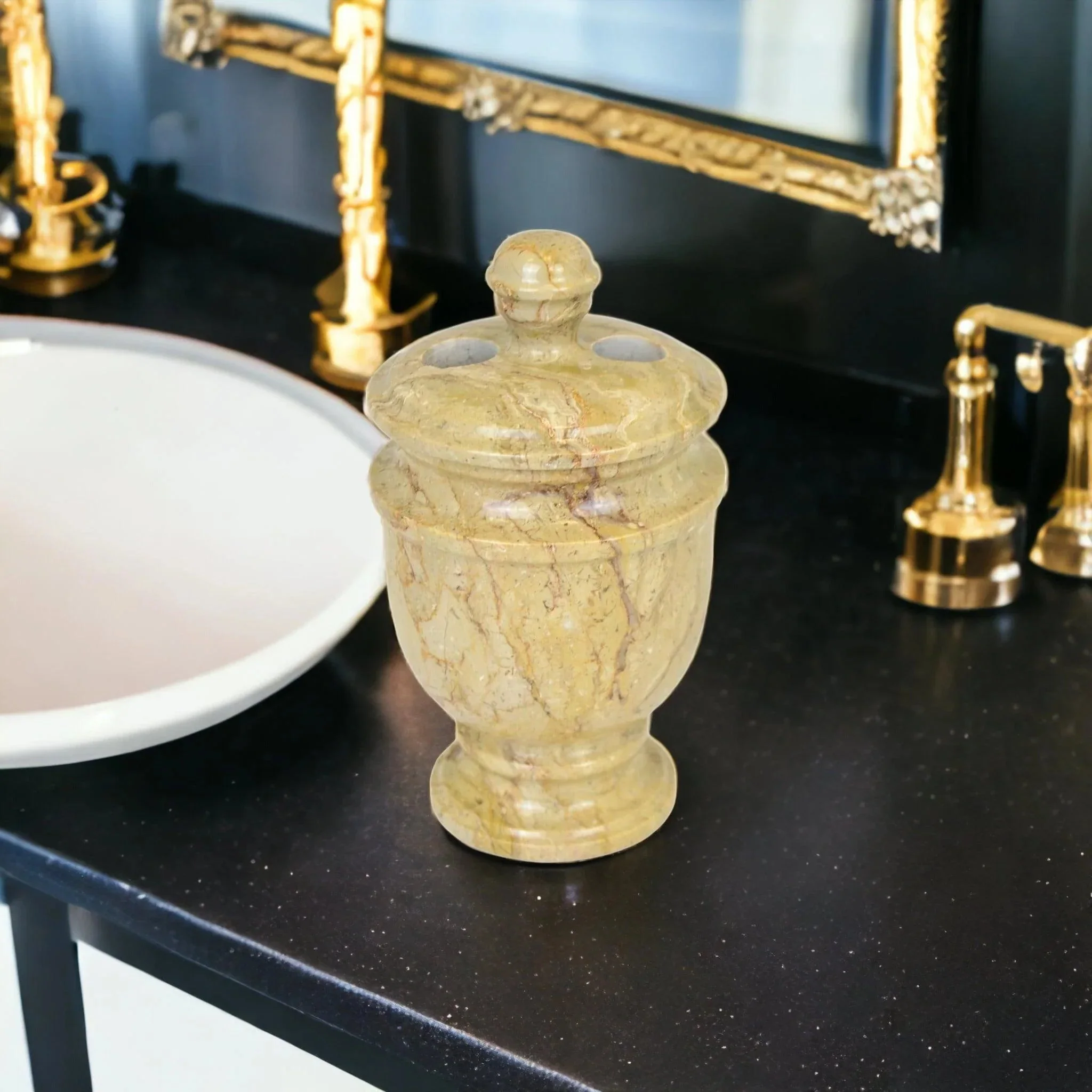 Official Marble Toothbrush Holder Contemporary