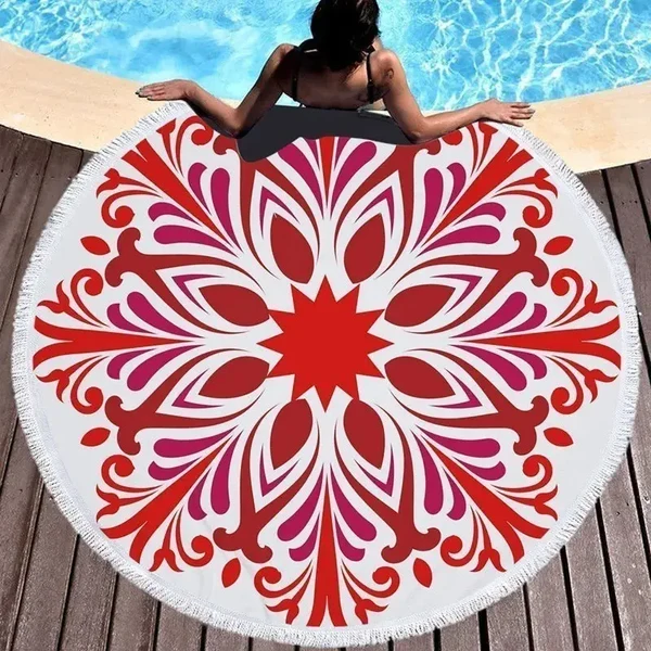 Smart Mandala Round Towel Dependable
