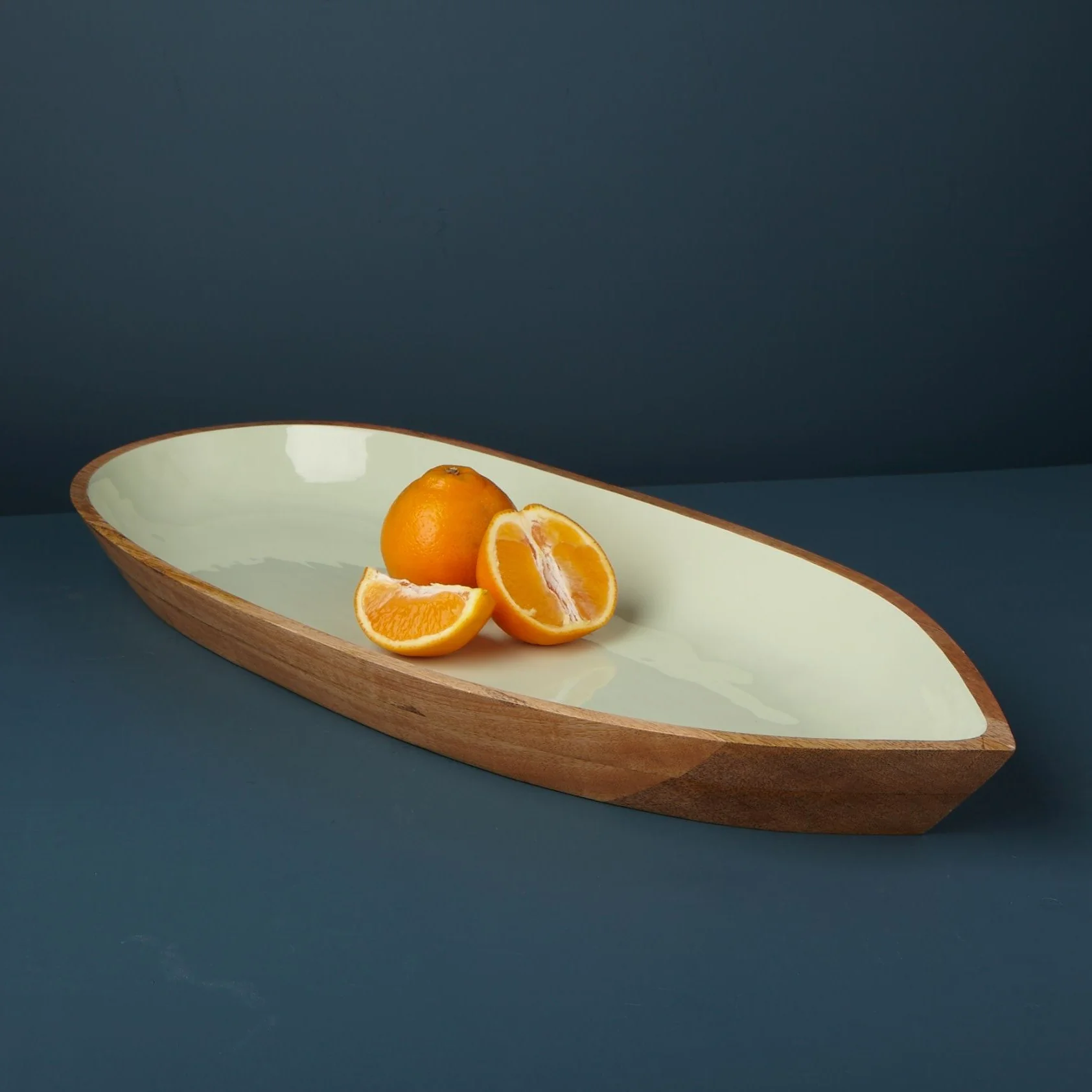 Long-Lasting Madras Extra Large Oval Bowl Mint Comfortable