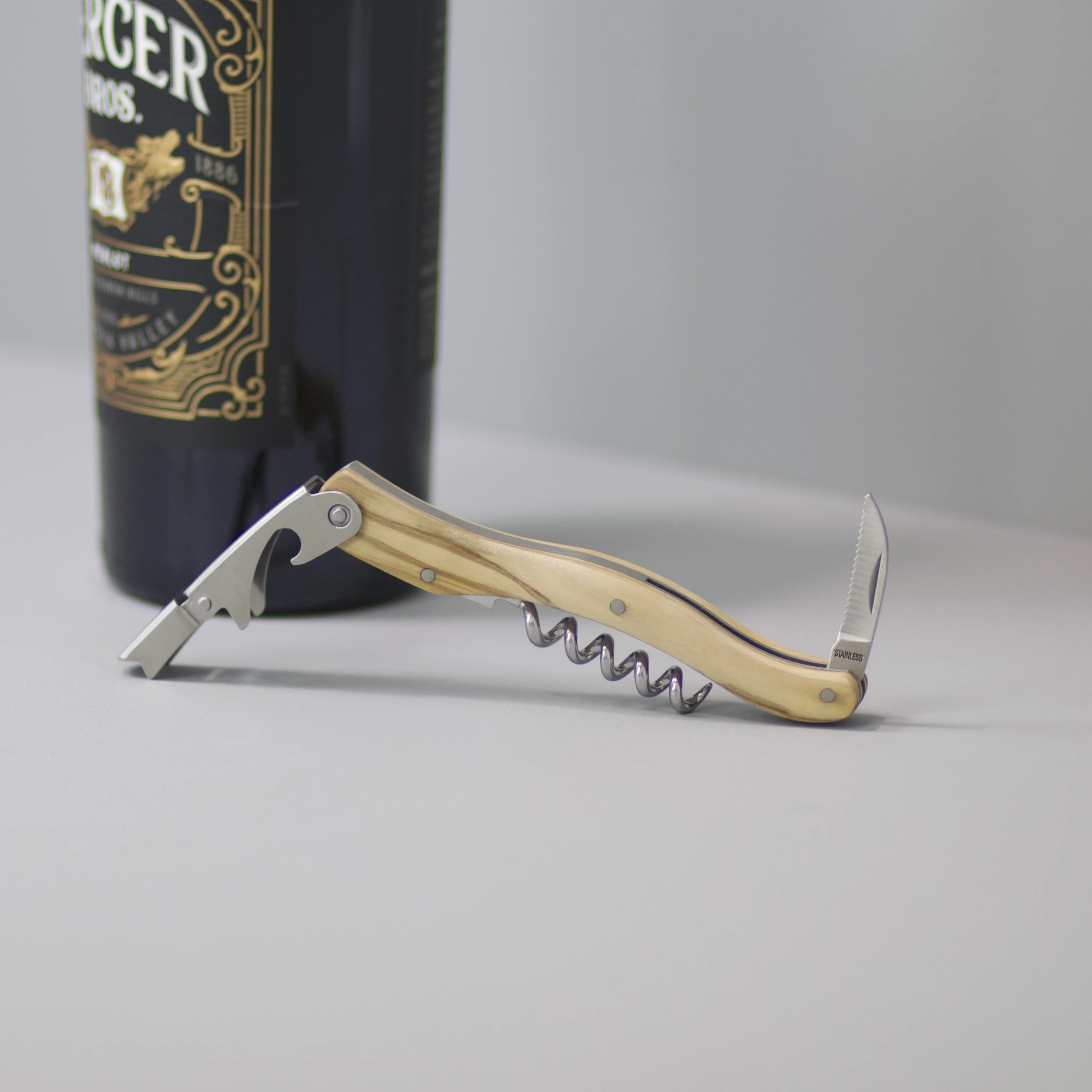 Premium Olive-wood Corkscrew Elite