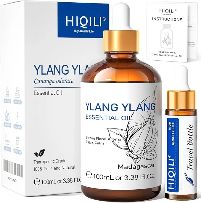 Premium Material HIQILI Ylang-Ylang Essential Oil Long-Lasting Scent Powerful