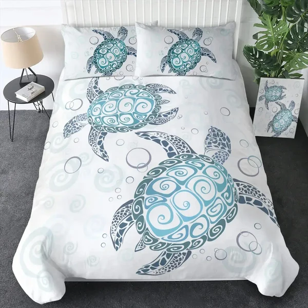 Effective Sea Turtle Duvet Cover Fine Crafted