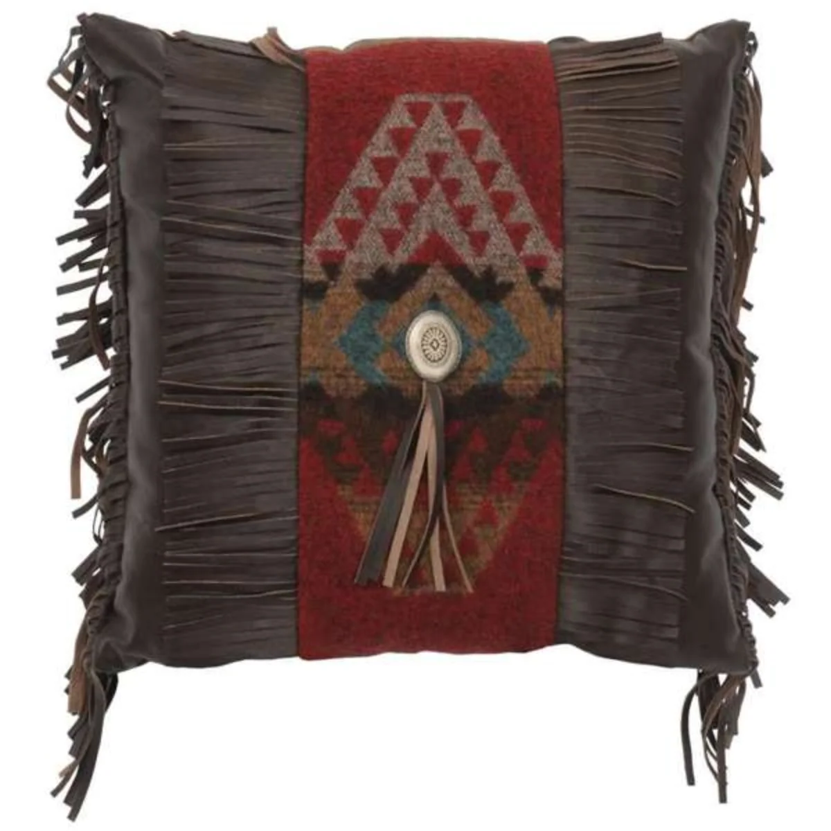 Reliable Yellowstone Decorative Leather Pillow 18 x 18 Carefully Designed